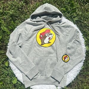 Buc-ee's Classic Grey Logo Hoodie Adult Unisex Size Small New with tag!